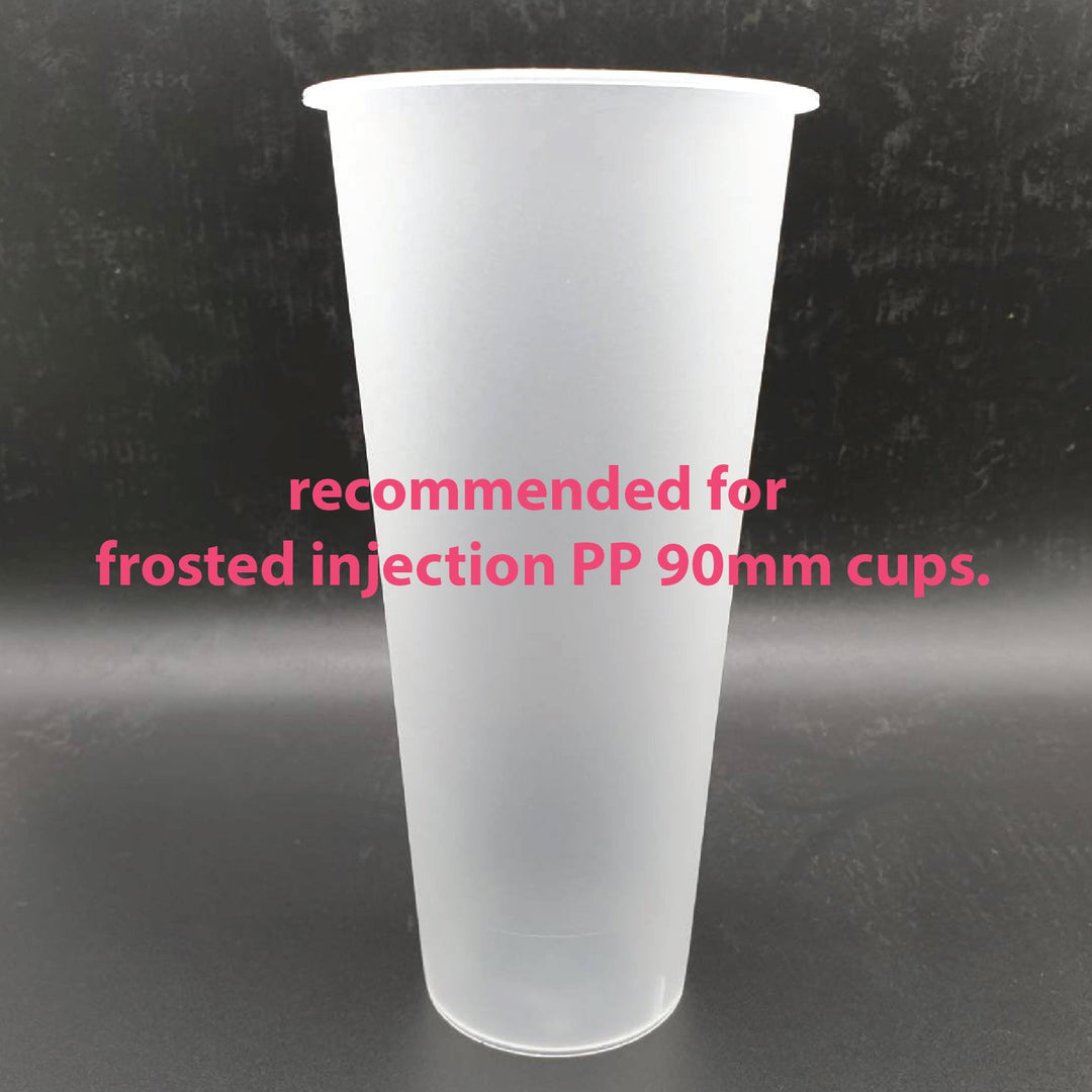 Machine à film d'étanchéité avec capteur de contact | Recommandé pour les coupelles d'injection GIVRÉ PP 90 mm (certifié UL/conforme à la norme NSF/ANSI 2)