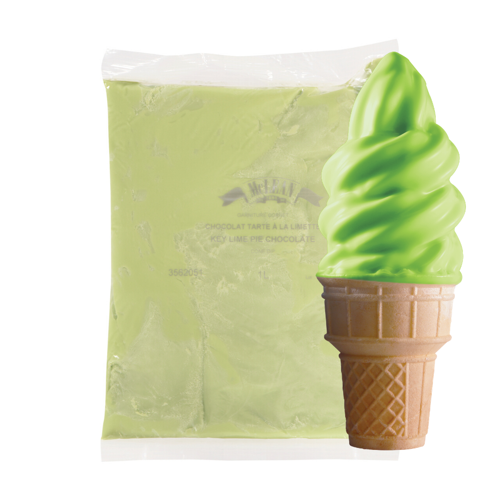 Enrobage de cône de chocolat Key Lime Pie (caisse = 5 sacs de 1 L) par McLean Canada