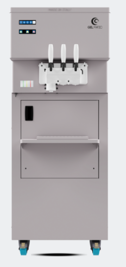 Gel Matic MV Easy 2 Kolor PM Vertical Double Saveur + 3 Variegate Soft Serve Machine - Alimentation par pompe