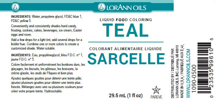 Teal Liquid Food Colour - Liquid Food Colouring - 4 oz, 1 Gallon Canadian Supplier