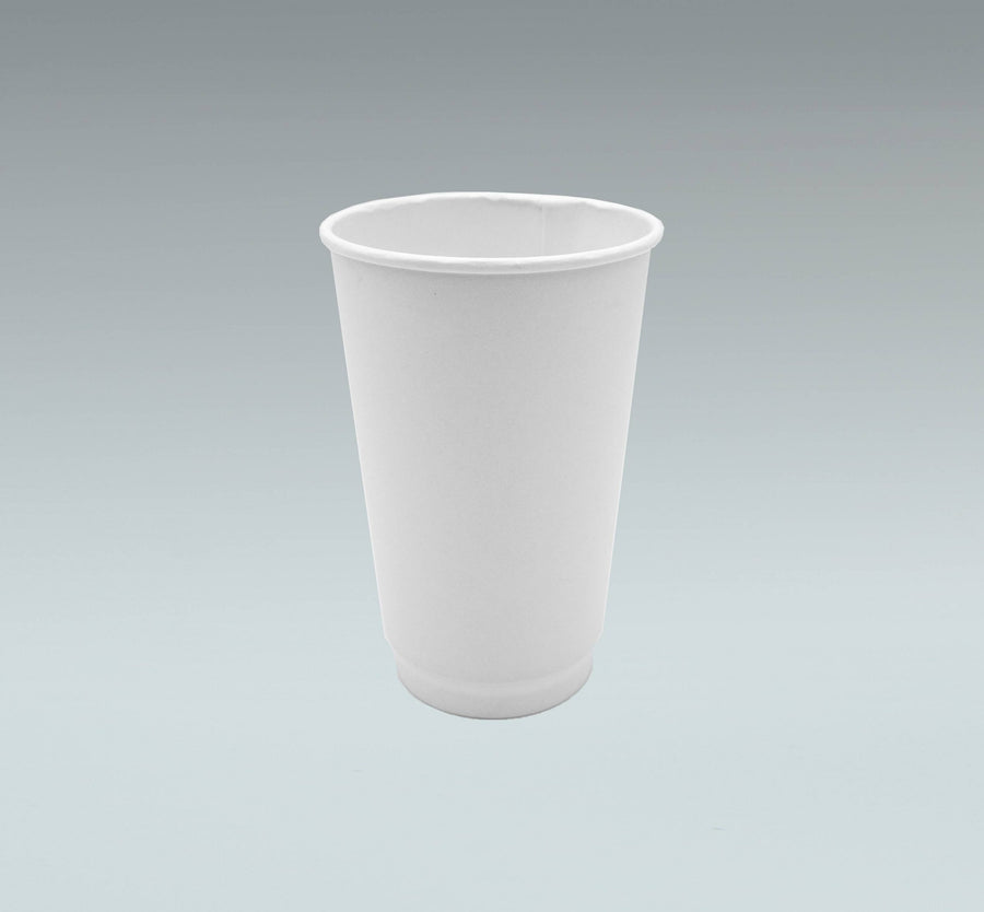 Plain Double Wall Thermal Hot Cups - 8, 12, 16 or 20 oz - 500 per case (except for 20 oz which is 400 per case)