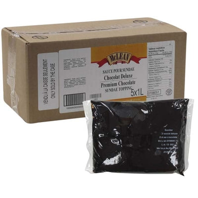 Garniture pour sundae au chocolat de qualité supérieure - 5X1L/CS - par McLean Canada