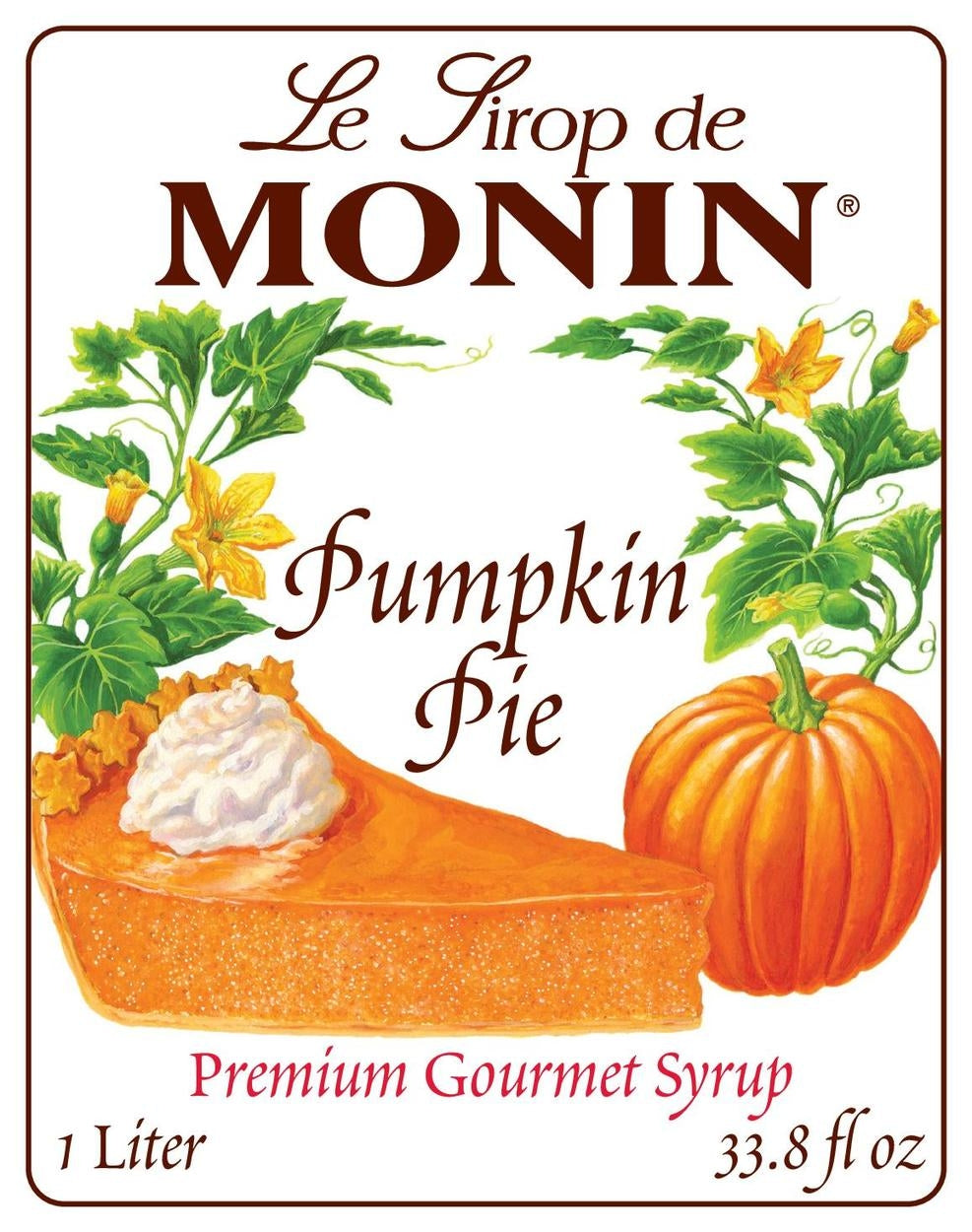 Pumpkin Pie - Monin - Premium Syrups and Flavourings - Canada