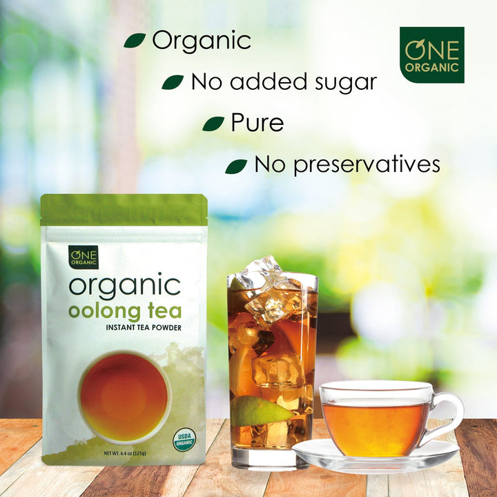 Thé Oolong Instantané Premium Biologique - Sachet de 125 grammes (4,4 oz)