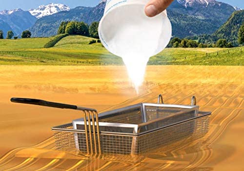 Frying oil filtration process