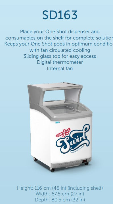 One-Shot Swirl Ice Cream - OS8 Ice Cream Dispenser Plus SD163 Freezer Bundle Canada