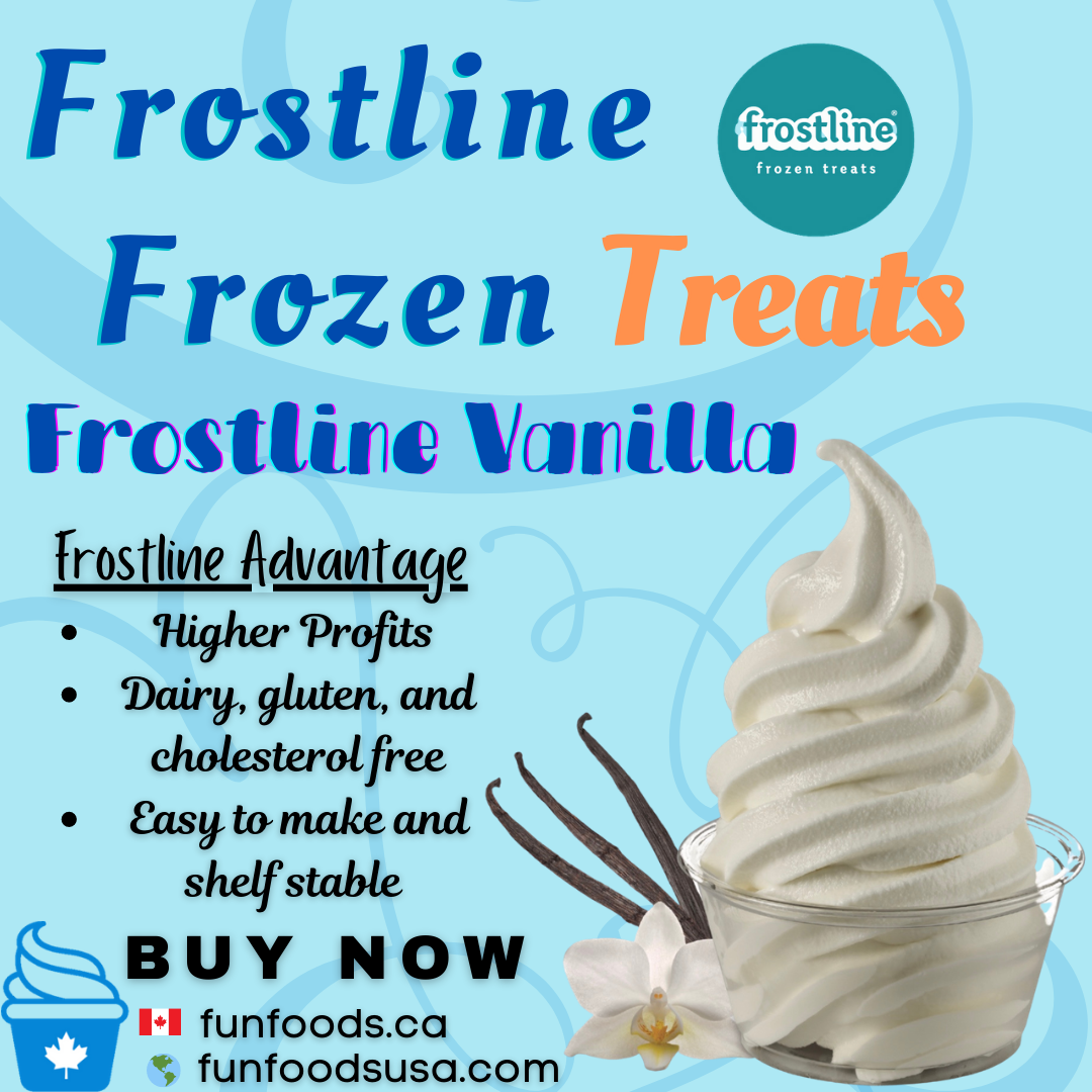 Frostline Fat Free Vanilla Frozen Yogurt Mix 6 lb. - 6/Case