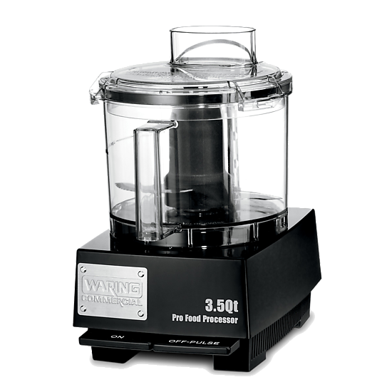 WFP14SW - 3.5-Qt. Bowl Cutter Mixer with Flat Lid and LiquiLock Seal System by Waring Commercial