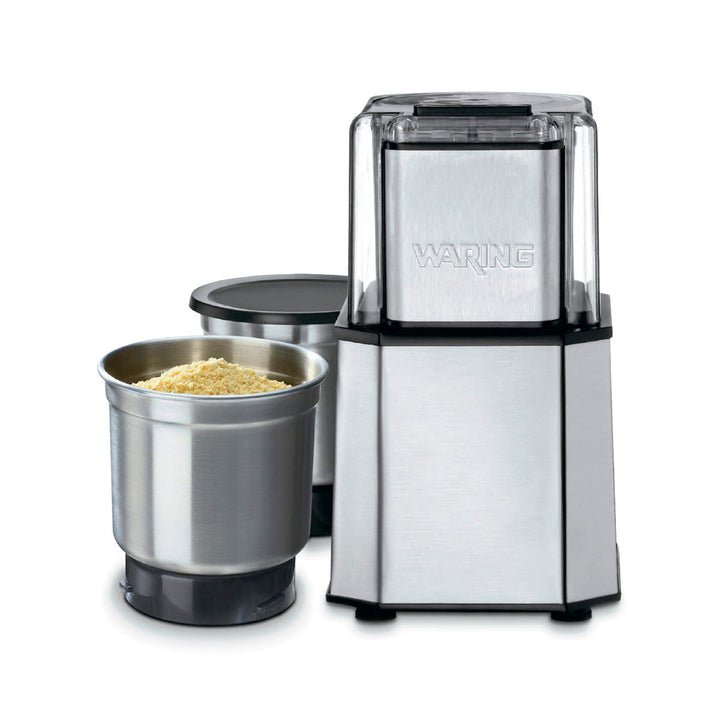 WSG30 - 1.5-Cup Commercial Heavy-Duty Spice Grinder w/ 3 Stainless Steel Cutter Bowl and Storage Lids by Waring Commercial