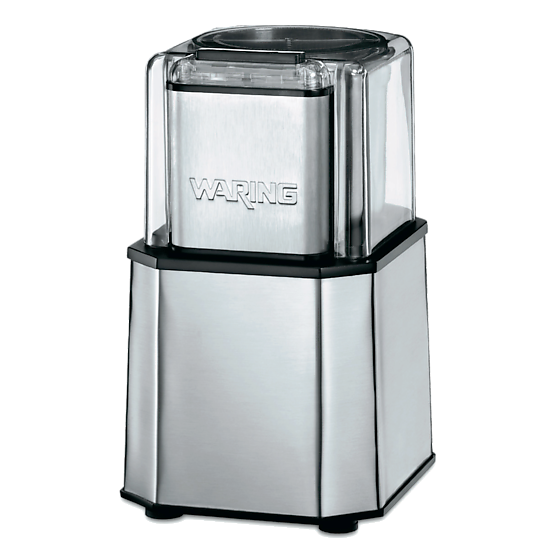 WSG30 - 1.5-Cup Commercial Heavy-Duty Spice Grinder w/ 3 Stainless Steel Cutter Bowl and Storage Lids by Waring Commercial