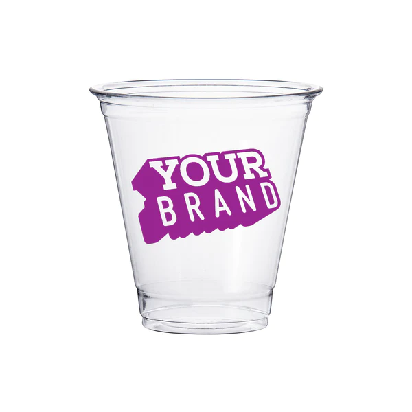 12 oz Custom Printed PET Cold Cups - 1,000/cs - 20 Cases Minimum