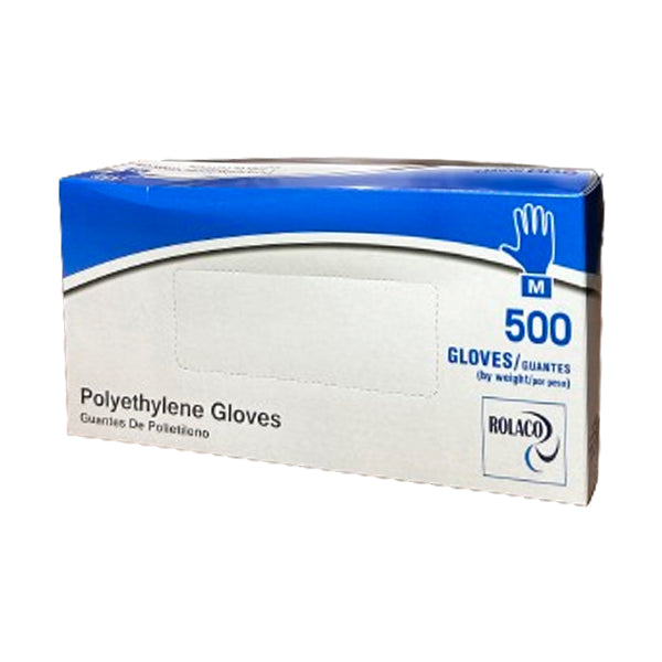 Rolaco - Polyethylene Medium Gloves 10X500 Ea - Canadian Distribution