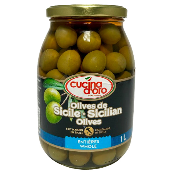 CUCINA D'ORO - REAL SICILIAN OLIVES 6x1.05 LT