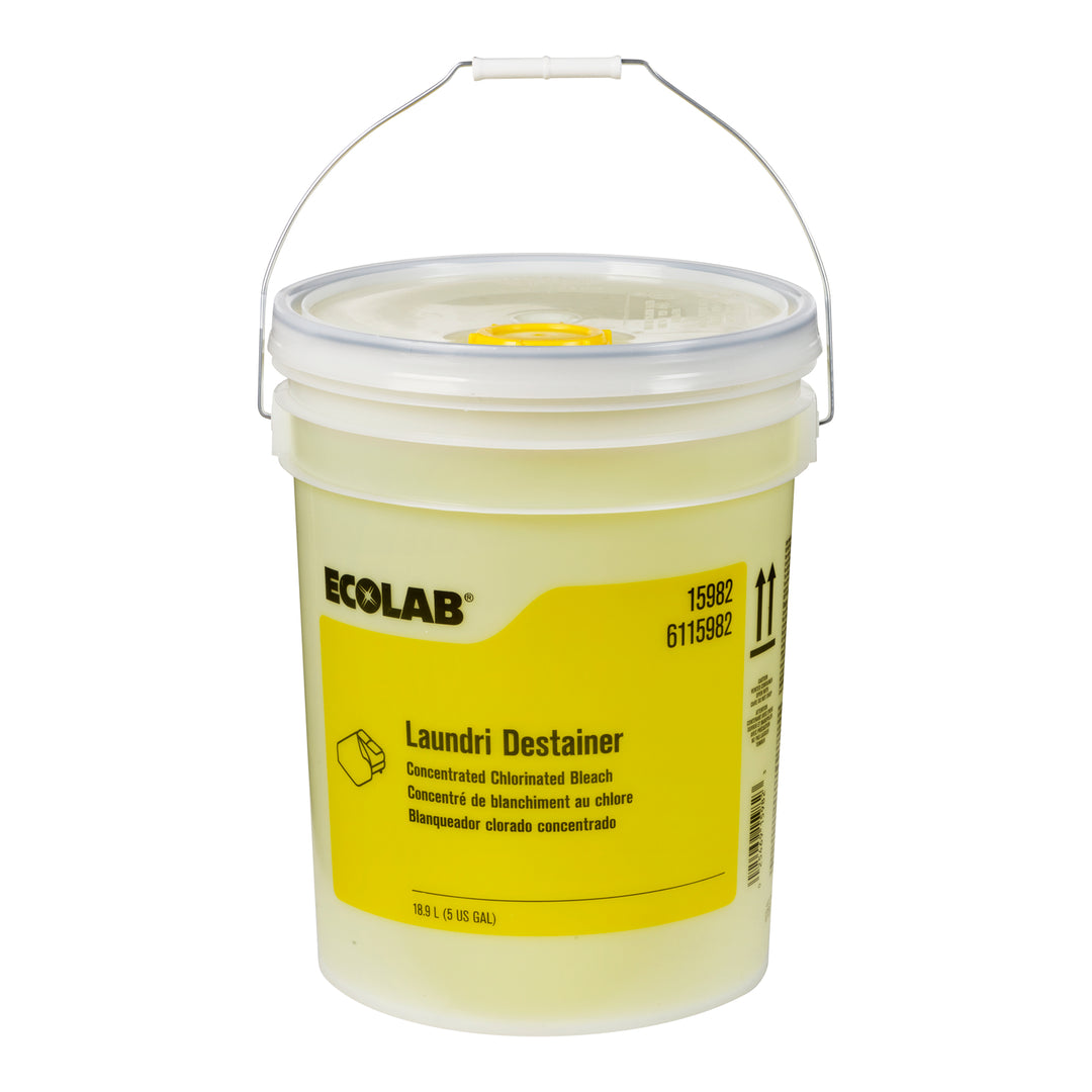 Destainer Laundry Liquid - 1 x 5 gallon - Ecolab - Packaging and Accessories - Restaurant Supplies and Equipment - Canadian Distribution