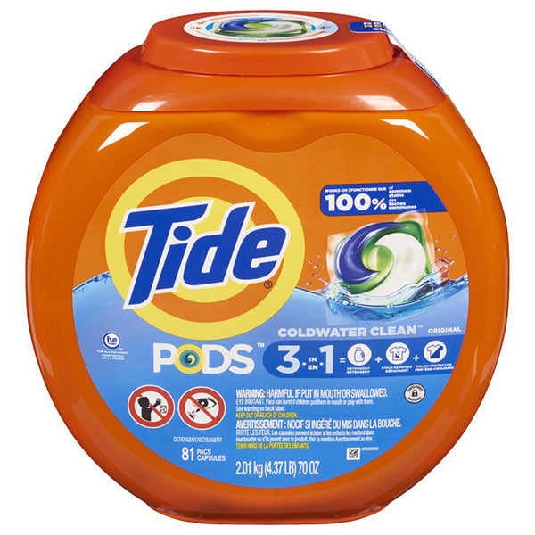 Tide - Pods 3 In 1 Original Scent 81Ct - Canadian Distribution