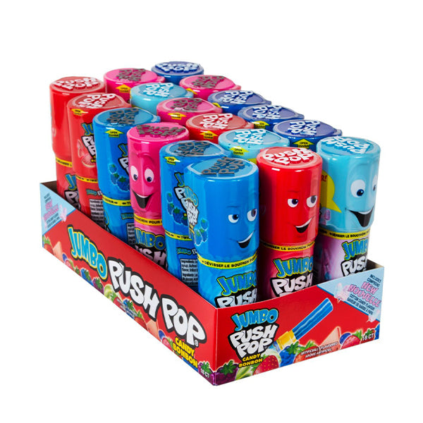 PUSH POP - JUMBO FRUIT 18x32GR