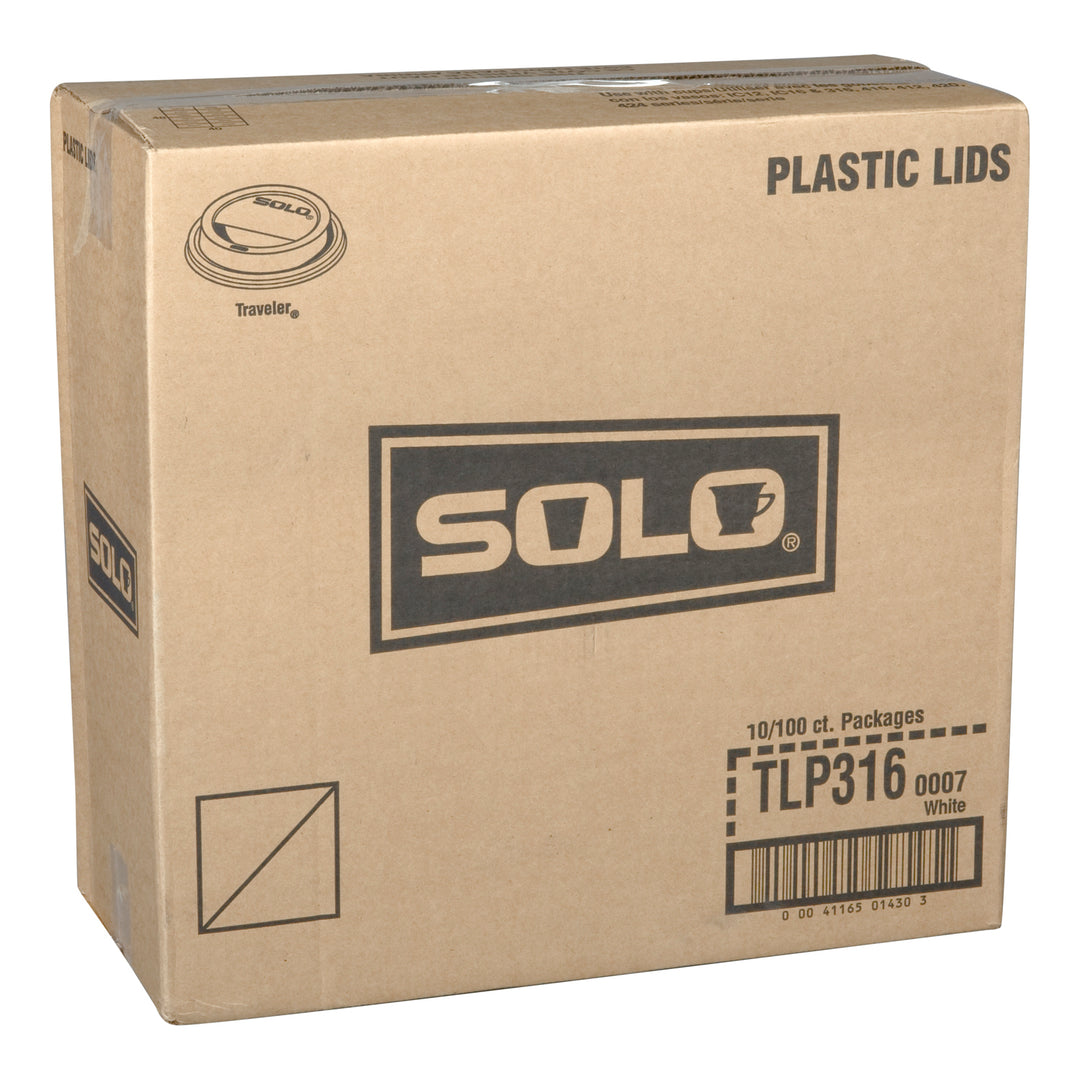 Lid Plastic Dome White 10/12/16 - 1000 count - Solo Cup - Packaging and Accessories - Restaurant Supplies and Equipment - Canadian Distribution