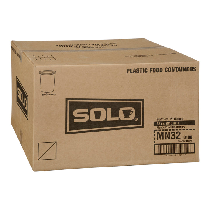 Container Plastic 32 oz. Microwaveable - 20 x 25 count - Solo Cup - Packaging and Accessories - Restaurant Supplies and Equipment - Canadian Distribution