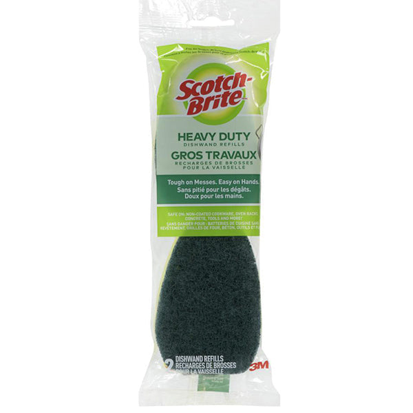 Scotch Brite - Heavy Duty Dishwand Refills 12X2 Ct - Canadian Distribution