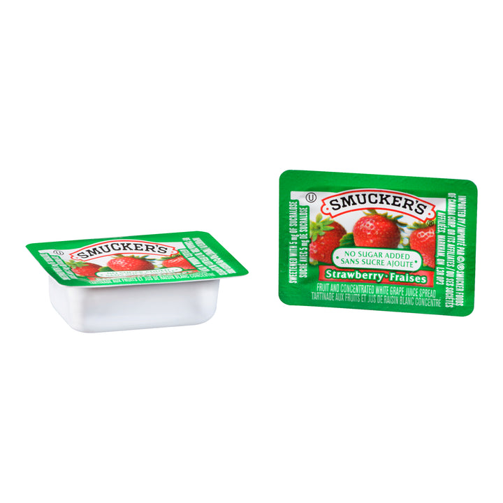 Jam Strawberry No Sugar Added - 200 x 10 mL - Jm Smucker - Restaurant and Foodservice Ingredients - Canadian Distribution