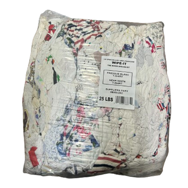 Red Tag - Bag Of Rags Near White 25Lb - Canadian Distribution