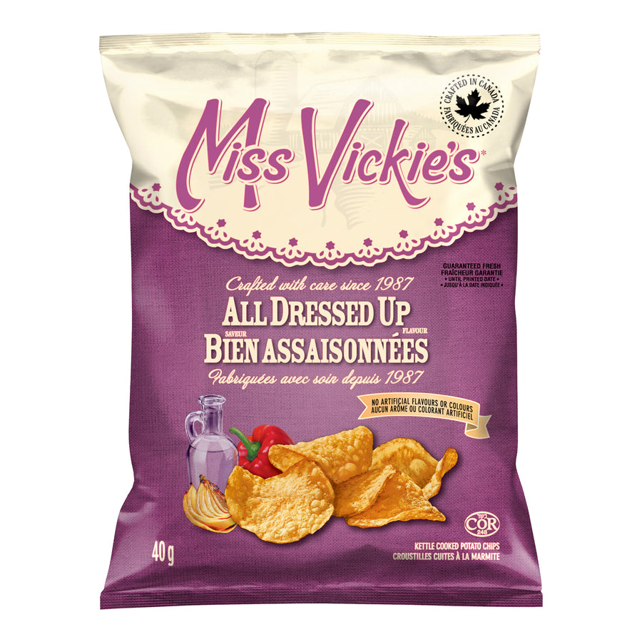 Chip Potato All Dressed - 40 x 40 g - Miss Vickie's - Restaurant and Foodservice Ingredients - Canadian Distribution