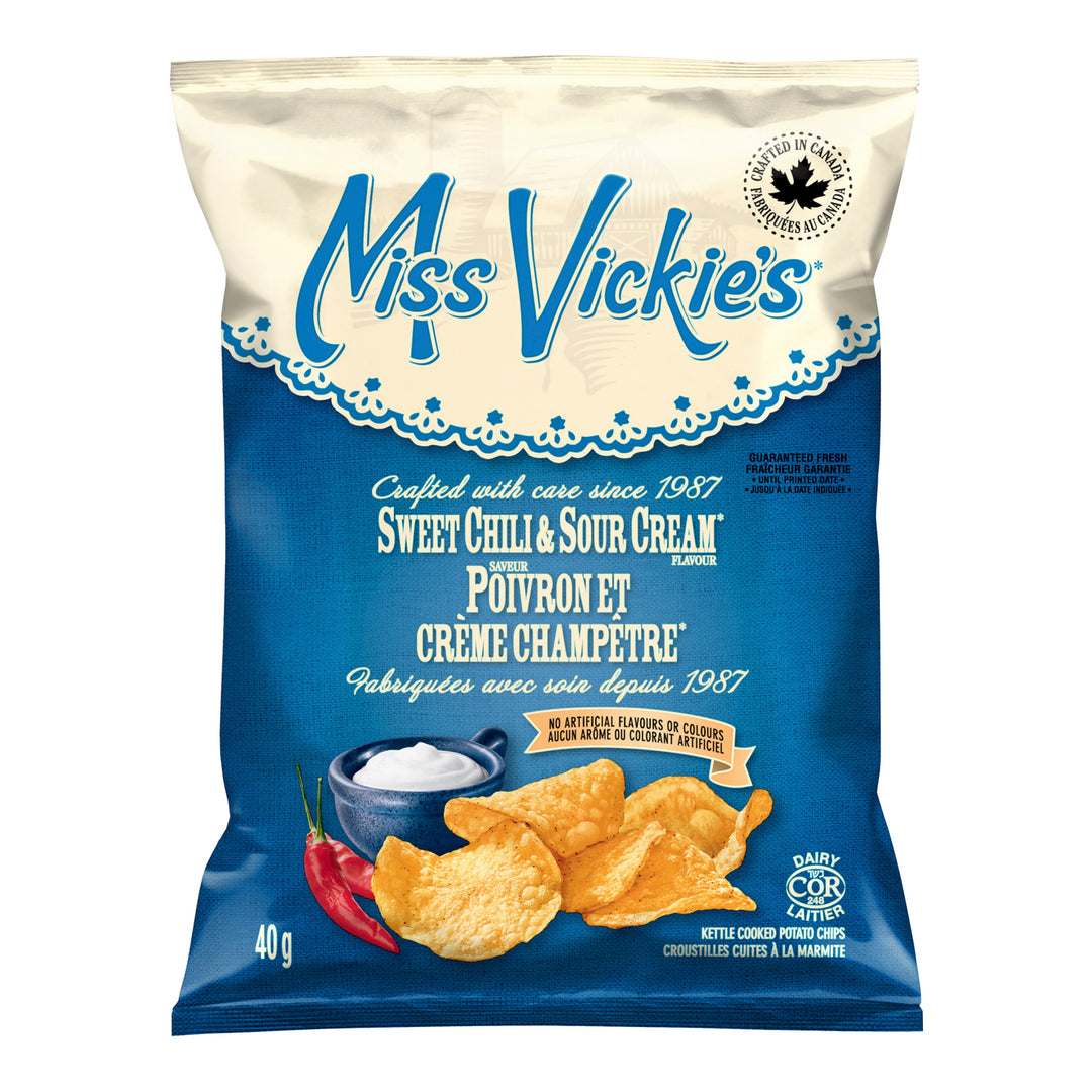 Chip Potato Sweet Chili&Sour Cream - 40 x 40 g - Miss Vickie's - Restaurant and Foodservice Ingredients - Canadian Distribution