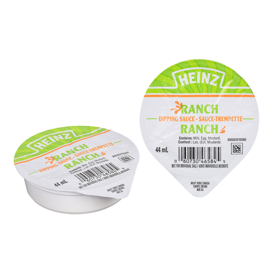 Dip Ranch Sauce - 100 x 1.5 oz - Heinz - Restaurant and Foodservice Ingredients - Canadian Distribution