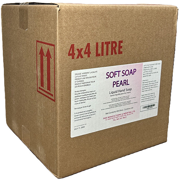 Pearl - Soft Hand Soap 4X4 Lt - Canadian Distribution