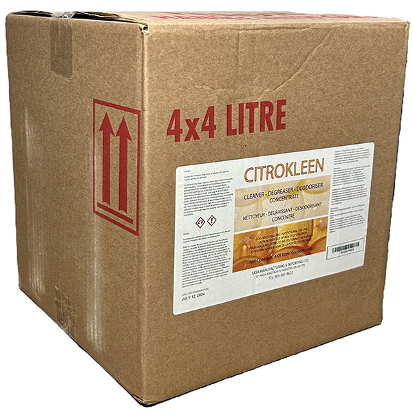 Sasa - Citrokleen Degreaser 4X4 Lt - Canadian Distribution