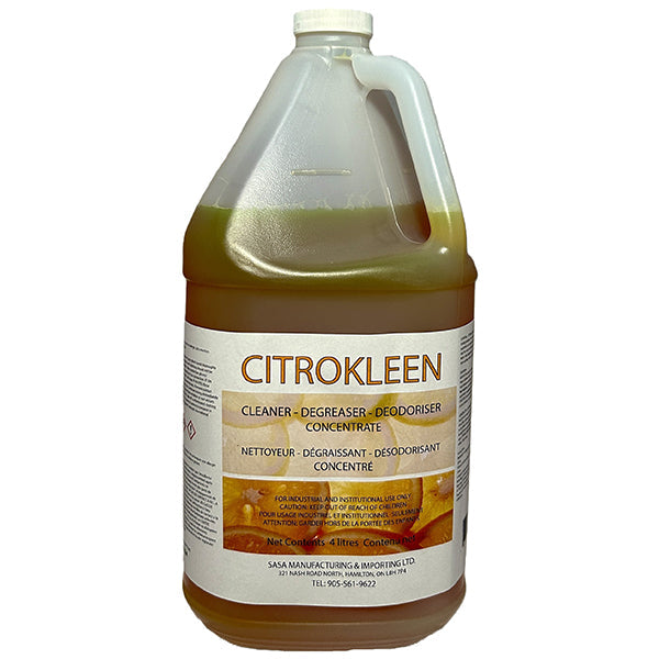 Sasa - Citrokleen Degreaser 4X4 Lt - Canadian Distribution