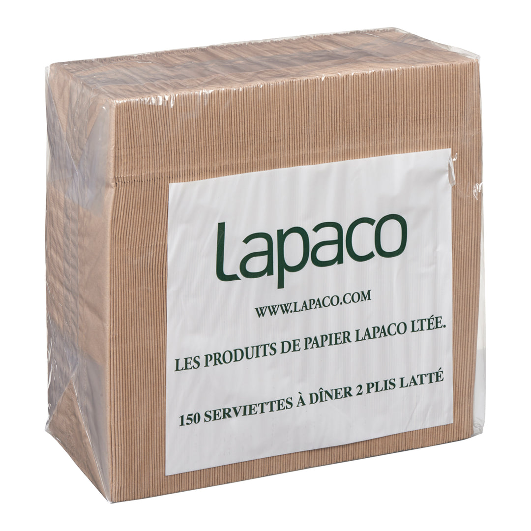 Napkin Dinner 2 Ply Kraft - 20 x 150 each - Lapaco - Packaging and Accessories - Restaurant Supplies and Equipment - Canadian Distribution