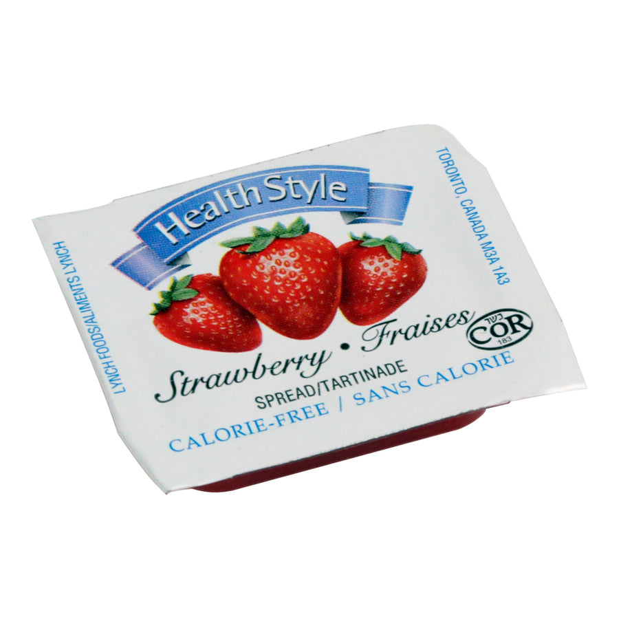 Spread Strawberry Calorie Reduced Individual - 200 x 12 g - Health Style - Restaurant and Foodservice Ingredients - Canadian Distribution