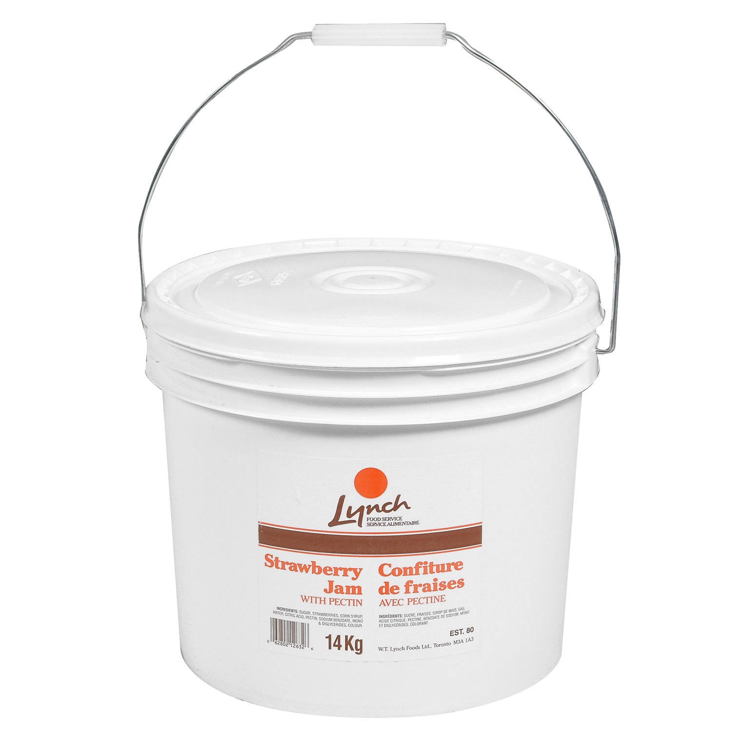 Jam Strawberry With Pectin - 1 x 14 kg - Lynch - Baking Mixes and
