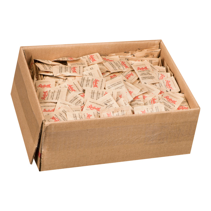 Sugar Packet Raw - 1 x 1000 count - Red Path - Restaurant and Foodservice Ingredients - Canadian Distribution