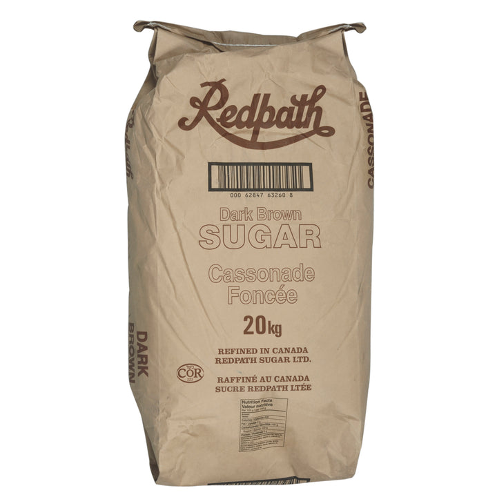 Sugar Brown Dark - 1 x 20 kg - Red Path - Restaurant and Foodservice Ingredients - Canadian Distribution