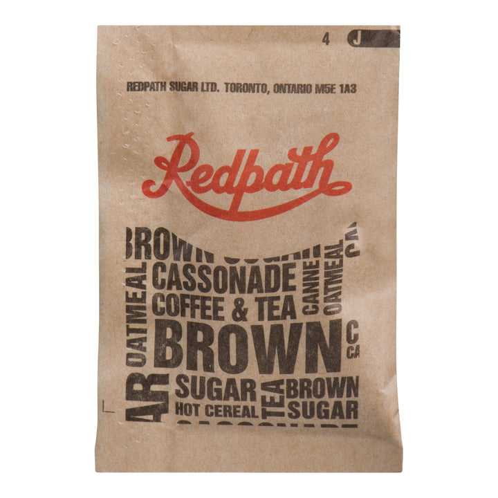 Sugar Brown Packets - 1000 count - Red Path - Restaurant and Foodservice Ingredients - Canadian Distribution