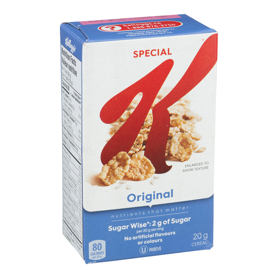 Cereal Special K Individual Boxes - 70 x 20 g - Kellogg's - Restaurant and Foodservice Ingredients - Canadian Distribution