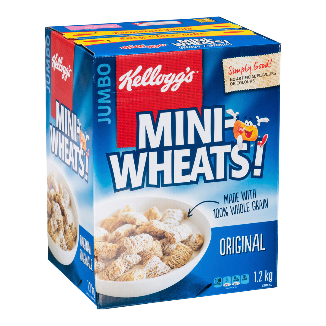 Cereal Wheat Mini Original - 6 x 1200 g - Kellogg's - Restaurant and Foodservice Ingredients - Canadian Distribution