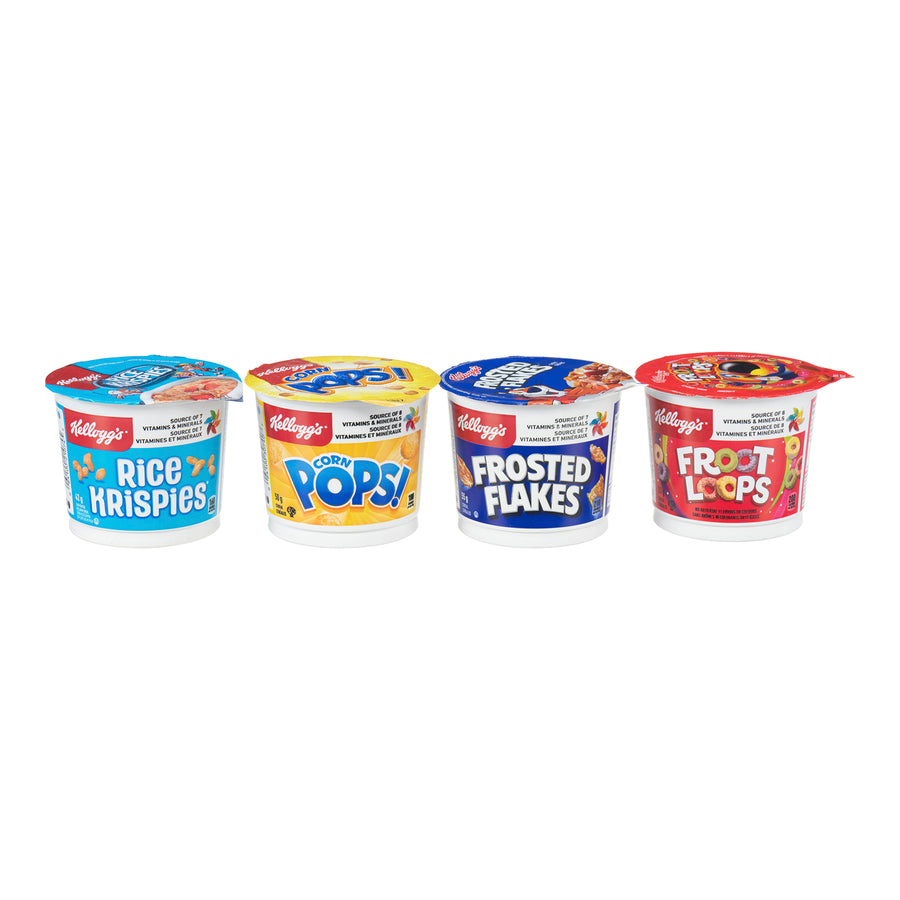 Cereal Variety Pack In Cup - 60 x 51 g - Kellogg's - Restaurant and Foodservice Ingredients - Canadian Distribution