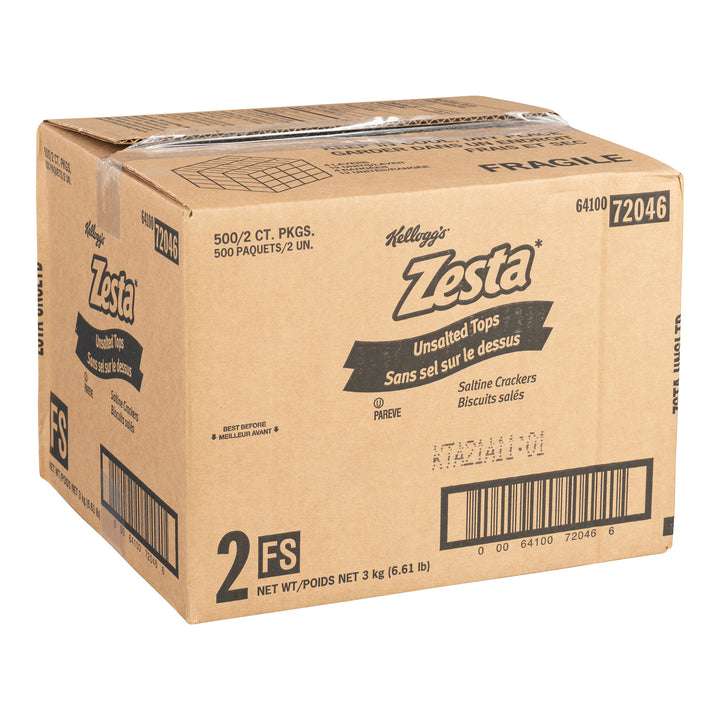 Cracker Saltine Zesta Unsalted - 500 x 6 g - Kellogg's - Restaurant and Foodservice Ingredients - Canadian Distribution