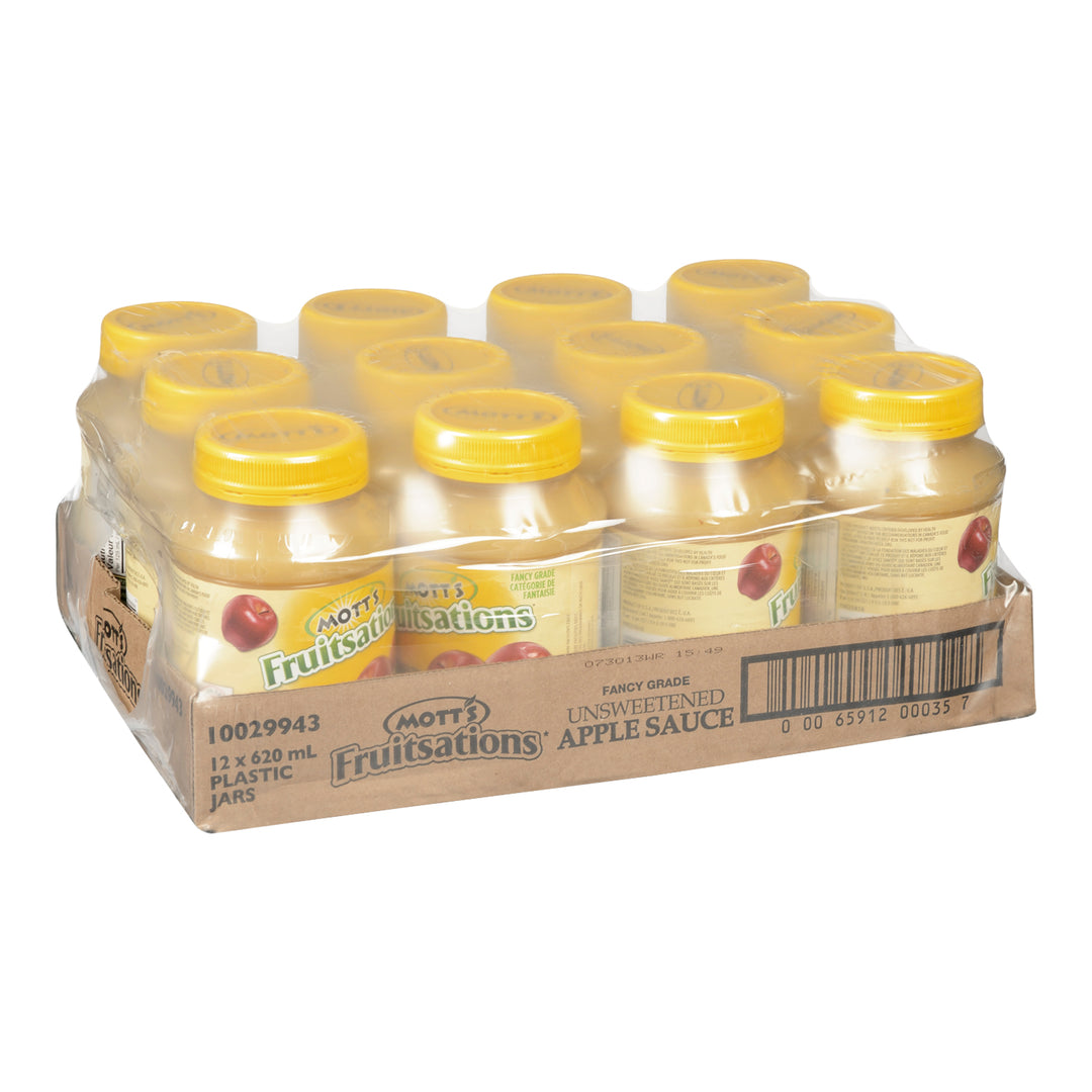 Applesauce Unsweetened - 12 x 620 mL - Fruitsations - Restaurant and Foodservice Ingredients - Canadian Distribution