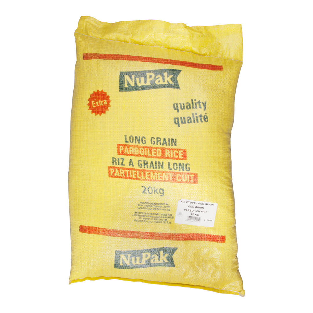 Rice Parboiled - 1 x 20 kg - Nupak - Restaurant and Foodservice Ingredients - Canadian Distribution