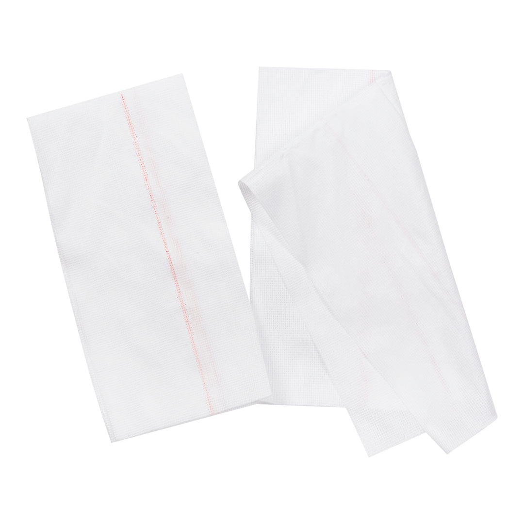 Towel White Red Stripe - 1 x 150 UN - Cascade - Packaging and Accessories - Restaurant Supplies and Equipment - Canadian Distribution