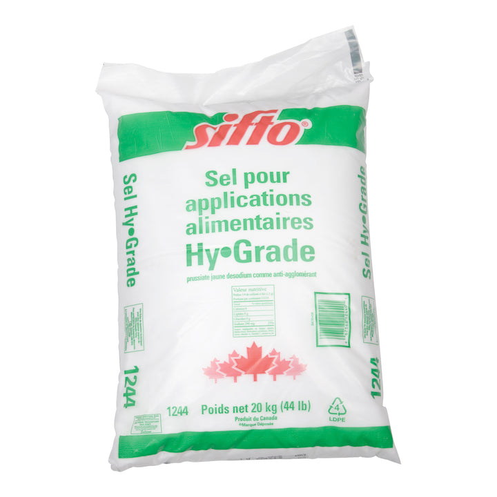 Salt Kosher Fine Hy-Grade - 1 x 20 kg - Sifto Canada In - Restaurant and Foodservice Ingredients - Canadian Distribution