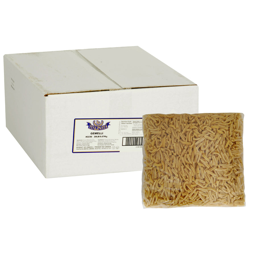 Pasta Gemelli - 1 x 20 lbs - Italpasta Limit - Restaurant and Foodservice Ingredients - Canadian Distribution