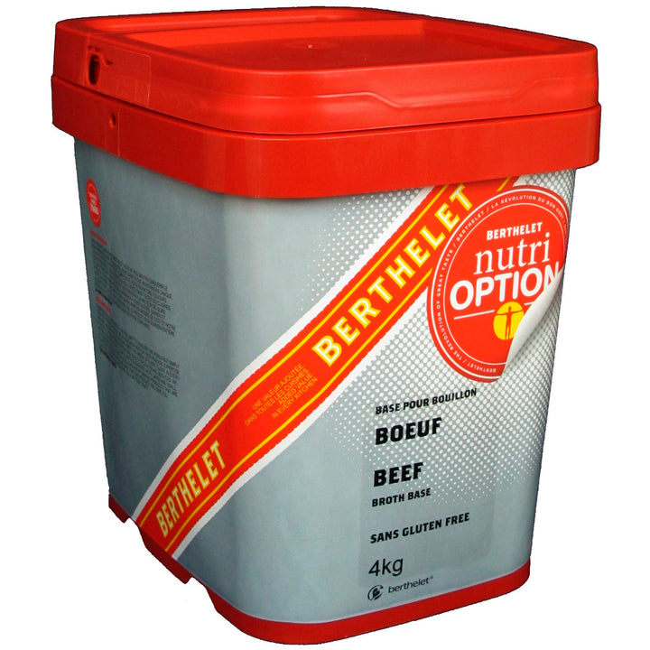 Broth Beef Base - 1 x 4 kg - Nutri Option - Restaurant and Foodservice Ingredients - Canadian Distribution