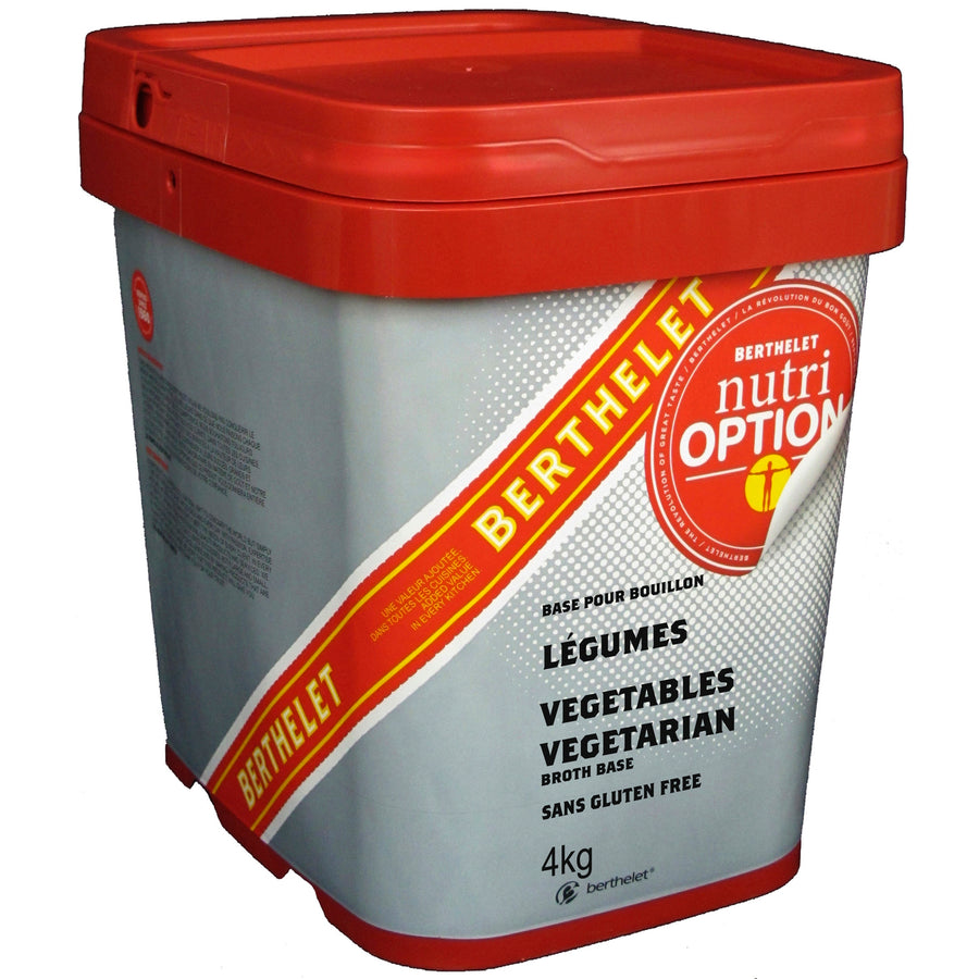 Broth Vegetable Base Vegetarian - 1 x 4 kg - Nutri Option - Restaurant and Foodservice Ingredients - Canadian Distribution