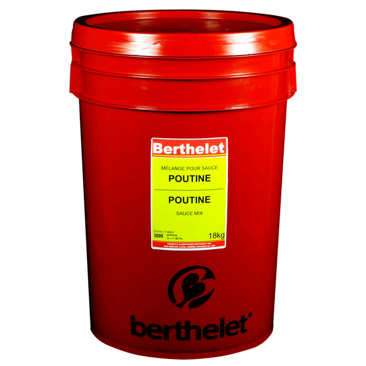 Sauce Poutine en poudre - 1 x 18 kg - Berthelet - Ingrédients pour restaurants et services de restauration - Distribution canadienne