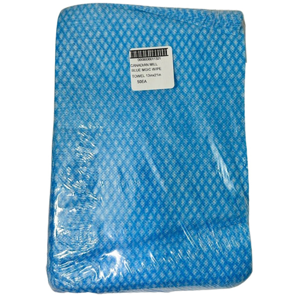 Canadian Mill - Blue Mgic Wipe Towel 13Inx21In 10X50 Ea - Canadian Distribution